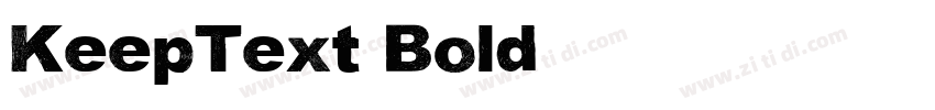 KeepText Bold字体转换
